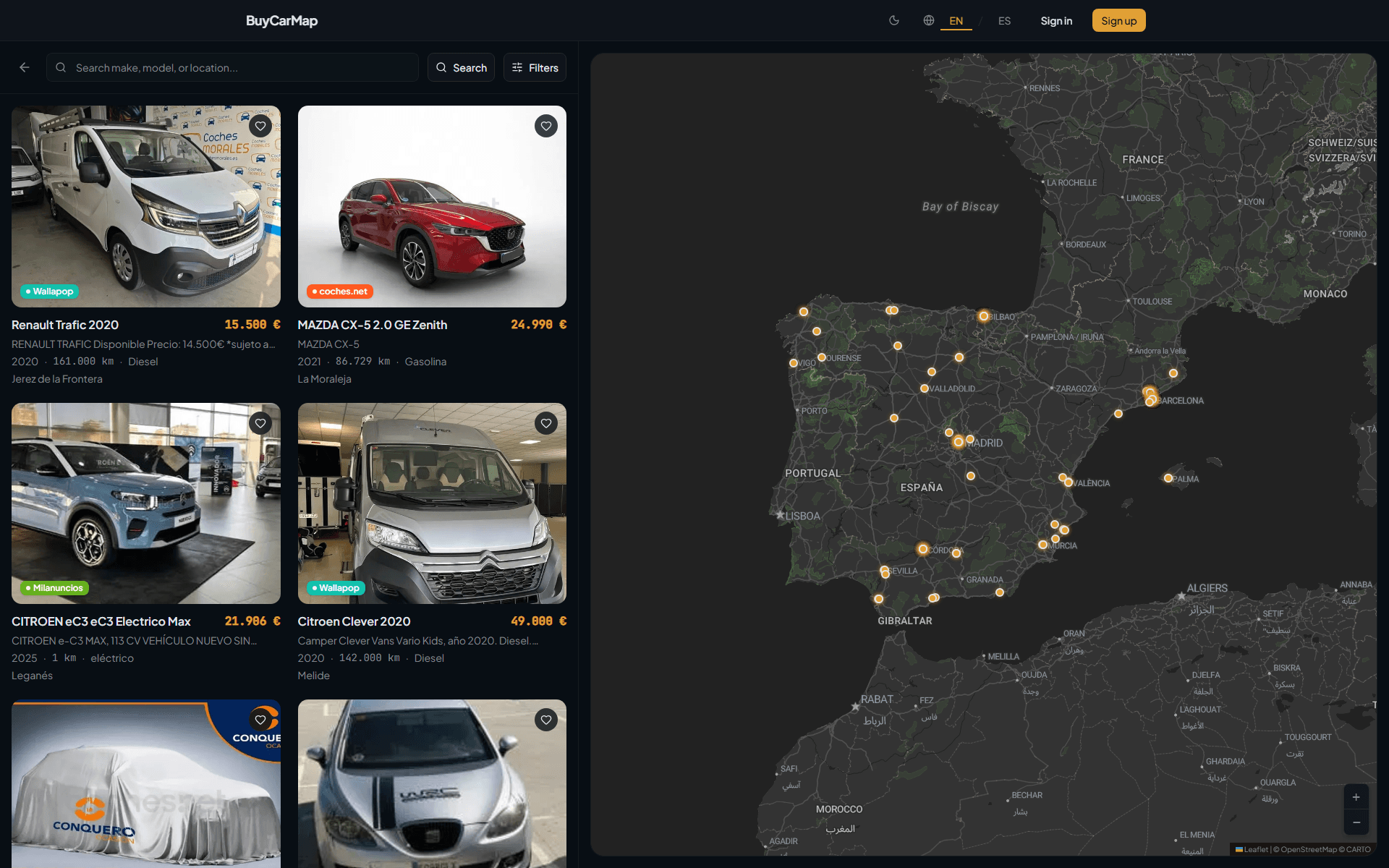 BuyCarMap screenshot 1