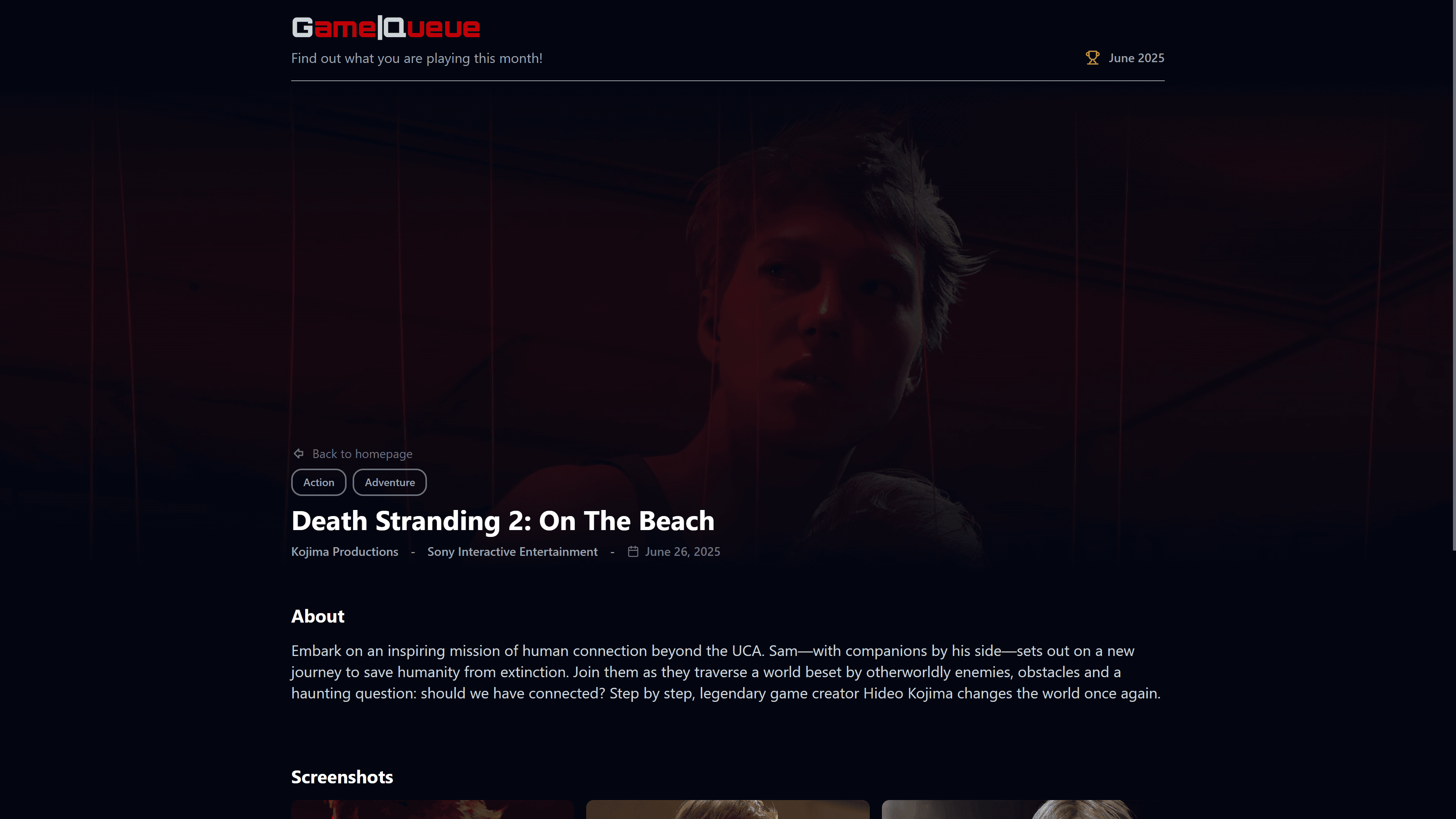 GameQueue screenshot 2